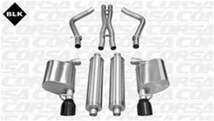 Corsa Sport Exhaust Black Tip 11-14 Chrysler 300, Charger 5.7L